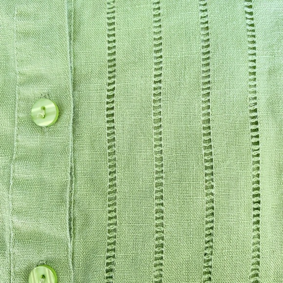 100% linen button down, gently used excellent condition size M - Picture 6 of 11